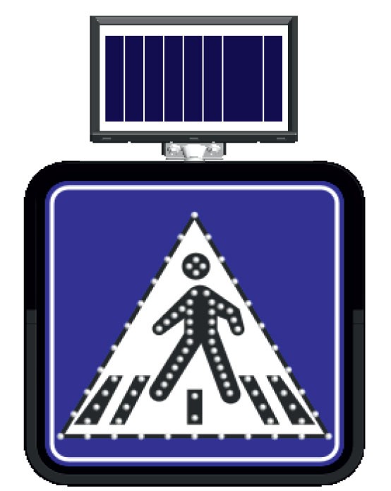 Solar LED'li Trafik Levhaları 11838 FL